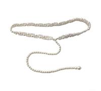 pour chaîne de Taille Perles pour femme Fermoir Crochet Style Doux | Perles blanches élégantes, design sophistiqué, rehausse n'importe pour quelle tenue avec une touche de classe(Style One)