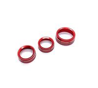 Pour Challenger Pour Charger RT SXT Pour Scat Pack Pour Hellcat 2015-2020 Bouton Commande Volume Radio Switch Couvercle Interrupteurs climatisation(ROUGE)