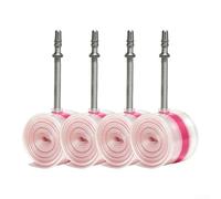pour chambre à Air Vélo Route pour tpu 700c Anti-Crevaison 45mm | Structure double couche pour tpu, résistance crevaison supérieure, valve pour presta 65mm, couleur visible(45 700*25-35C*4)