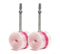 pour chambre à Air Vélo Route pour tpu 700c Anti-Crevaison 45mm | Structure double couche pour tpu, résistance crevaison supérieure, valve pour presta 65mm, couleur visible(85 700*25-35C*2)