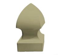 pour chapeau de Poteau Gothique PVC Imperméable pour Jardin et Villa - Résistant -55°C à 65°C pour déco Extérieur pour rétro 24x12.7cm(Tea Color)