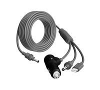 Pour Chargeur de Voiture pour Starlink 3 en 1 avec Câble D'Alimentation CC, Câble CC et Adaptateur USB-C Vers CC Étanche, Cordon Allume-Cigare