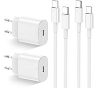 pour Chargeur iPhone 17/16/15, 20W Chargeur USB C Rapide avec 2m Câble USB C pour iPhone 17/16/15/15/16 pro/15/16 Pro max/16/15 Plus, iPad Pro, iPad Air, iPad Mini (Lot de 2)