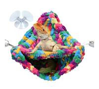 pour chars de dragon barbu, hamac à reptiles à double couche | Doux à bascule tressé à la main,Reptile design à double couche pour lézards caméléons perroquets