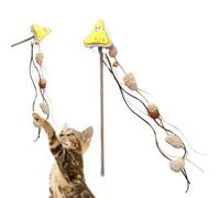 pour Chat - Jouet pour Chaton sur Le thème de la Nourriture, à Pompons avec Clochette pour la Chasse, la Simulation d'intérieur et d'extérieur pour libérer l'ennui