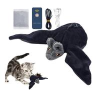 pour Chat Oiseau battant, Jouet pour Chaton Rechargeable activé par Toucher, réalistes en Plumes de Chat | pour Chaton Doux et Confortables, Oiseau à battements pour Toutes Les rac