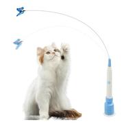 pour Chat - Teaser chatouilles | Bâton Robuste avec Plumes colorées Clochette stimule Les Instincts de Chasse et Encourage Les activités de Jeu Stimulant l'activité Physique 6,3 x 2,36 x