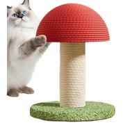 Pour chats - Champignon haut moderne avec colonne en sisal et base douce - Meuble pour chat élégant pour stimulation mentale - Mouvement physique à la maison, appartement, intérieur, extérieur, sol