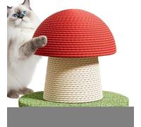 Pour chats - Champignon haut moderne avec colonne en sisal et base douce - Meuble pour chat élégant pour stimulation mentale - Mouvement physique à la maison, appartement, intérieur, extérieur, sol
