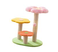 pour Chats d'intérieur, Protection de Meubles, 3 Niveaux, griffoir pour Chat, Poteau à gratter pour Chatons, Rose