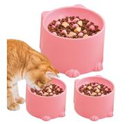 Pour chats levés | Bac pour animaux domestiques, lavable au lave-vaisselle et anti-renversement, rehaussé pour chats | pour chatons, chiots et régime