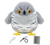 pour chats rechargeable Simulation Flapping Plush Bird | Jouet pour chat en forme d'oiseau qui vole des ailes et des picots pour l'enrichissement des animaux de compagnie