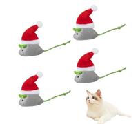 pour chats Souris, de Noël pour chats, Jouet pour chat du Père Noël de Noël à l'herbe à chat, de Noël à l'herbe à chat pour chat, pour interaction intérieure, petit chat et