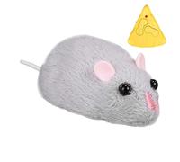 pour chats télécommandés - Roulement du corps en plastique, compagnon interactif pour animaux domestiques, jeu avec la souris motorisée | Jouet de chasse pour races petites, moyennes et grandes