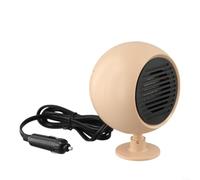 pour chauffage Auto 12V 180W Ventilateur Désembuant Rapide | Céramique pour ptc, chauffe rapide, mode vent chaud et naturel, idéal hiver froid, sécurité ABS(pink)