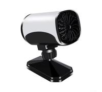 pour chauffage pour voiture 12V/24V Portable Désembuage Rapide(12V White) | Double voltage 12V/24V, désembuage rapide, compact 11x10cm, pour idéal hiver, sécurité conduite