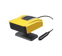 pour chauffage pour voiture 12V Portable 2-en-1 Désembuage Rapide Pare-brise Ventilateur Chauffant Compact SUV Camion Hiver(Yellow Standard model)