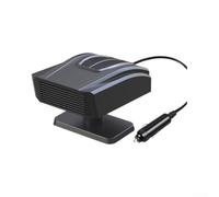 pour chauffage pour voiture 12V Portable 2-en-1 Désembuage Rapide Pare-brise Ventilateur Chauffant Compact SUV Camion Hiver(Black Standard model)