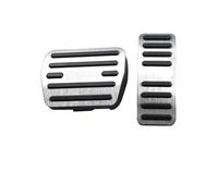 pour Chery Tiggo 7, 8, 2, 3X, 4, Pro, Max, Plus (2017-2023) : Couvre-pédales d'accélérateur et de Frein avec revêtement antidérapant (Argent AT)