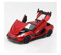pour Chevrolet Corvette 1 32 Supercar Modèle Simulation Alliage Métallique Miniature Enfants Jouet Cadeau Collection(Rouge)