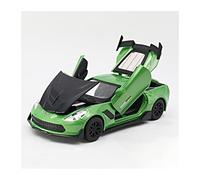 pour Chevrolet Corvette 1 32 Supercar Modèle Simulation Alliage Métallique Miniature Enfants Jouet Cadeau Collection(Vert)