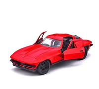 pour Chevrolet Corvette Classic C2 1 32 Modèle Voiture en Alliage avec 2 Portes Garçon Jouet Véhicule Cadeau Rouge