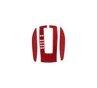 Pour Chevrolet Pour Camaro 2010-2015 Conduite Gauche Accessoires Intérieurs Garniture Levier Vitesse Autocollant Fibre Carbone Garniture(I2)