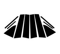 Pour Chevrolet Pour Cruze 2011 2012 2013 2014 2015 10pcs Brillant Noir Voiture Fenêtre Latérale Porte Montant Garniture Autocollant