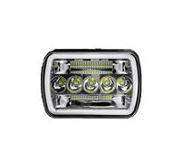 Pour Chevrolet Pour Express Pour Astro Camion Moto 5x7 /7x6 Pouces Voiture Phare LED Automobile Carré Phare Assemblage DRL Ambre Clignotant Phares(1Piece)