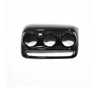 Pour Chevrolet Pour Tracker Pour Trax 2019-2021 : Garnitures de couvercle de commutateur central de climatisation en fibre de carbone bouche d’air climatisé(Carbon Black)