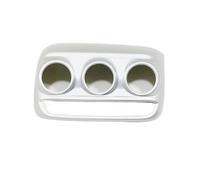 Pour Chevrolet Pour Tracker Pour Trax 2019-2021 : Garnitures de couvercle de commutateur central de climatisation en fibre de carbone bouche d’air climatisé(Silver)