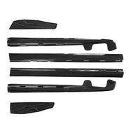 pour Chevy pour Corvette C6 Modèle Base Kit Carrosserie Panneau Bascule | Jupe Latérale Voiture Pour 2005 2006 2007 2008 2009 2010 2011 2012 2013 6 Jupes Latérales(Glossy Black)