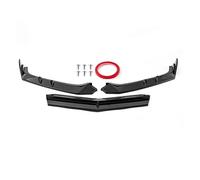 pour Chevy pour Corvette C8 Z51 2020-2024 Voiture Décoratifs Extérieurs 3 Pièces Becquet Pare-Chocs Avant Séparateur D'aileron Spoiler Avant Pare-Chocs(Glossy Black)