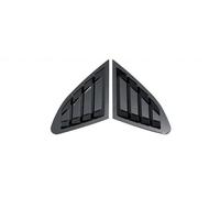 Pour Chevy Pour Malibu 2016 2017-2021 ABS Plastique Fenêtre Arrière Quart Persienne Couvercle Scoop Garniture Ventilation Latérale Becquet Latéral(Gloss Black)