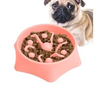 Pour chiens à alimentation lente - Mangeoire à puzzle antidérapante et anti-suffocation, interactive pour animaux | Réduit la vitesse de consommation, convient aux petits chiens, moyens et grands