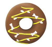 pour Chiens Beignets - pour Chiens avec des grincements, Exercice de Mastication et soulager l'ennui, Le sonore de squeaké en Forme de beigned pour Le à mâcher de Animaux de co