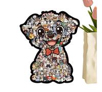 pour Chiens - Décoration d'animaux en Bois de 160 pièces | Puzzle De Découpe De Précision | Jeu Familial pour Amoureux De Chiens Famille Amig