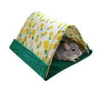 pour chinchilla | 2 en 1 triangulaire pour le sommeil | Maison pour hamster, pour animaux domestiques de petite taille, lapins, barbus, habitats, enclos salons