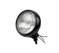 Pour Chopper Pour Bobber Pour Café Pour Racer Phares De Moto Universels 4,5 Pouces Protection Moteur Rétro Feu Antibrouillard Auxiliaire Phare Avant Moto(Black Clear Lens)