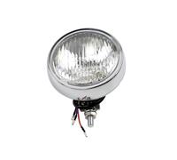 Pour Chopper Pour Bobber Pour Café Pour Racer Phares De Moto Universels 4,5 Pouces Protection Moteur Rétro Feu Antibrouillard Auxiliaire Phare Avant Moto(Chrome Clear Lens)