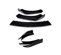 pour CHR 2019-2023 Kit Séparateurs Pare-Chocs Avant Extensions Becquet Ailerons Requin À Angle D'enroulement Arrière Lèvre Pare-Chocs Avant(Gloss Black b)