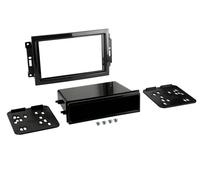 Adaptateur de façade 2-din avec vide poche chrysler / jeep noir