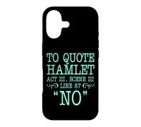 pour Citer Hamlet Acte III, Scène III, Ligne 87 - Non Coque pour iPhone 17