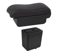 Pour Citroen Pour Berlingo Pour Peugeot Pour Partenaire Tepee Accoudoir Pièces De Rechange Voiture Accoudoir Boîte De Rangement Voiture Charge USB(C2 Red Line)