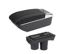 Pour Citroen Pour C-elysee Accoudoir Boîte De Rangement Pièce Rénovation Intérieure Dédiée Accessoires De Voiture Accoudoirs Central Console(B white line NO USB)