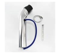 Pour Civic 01-UP Pour EX 3" 76mm Système D'admission D'air Froid De Voiture Kit Tube Tuyau D'induction Turbo Tuyau D'admission D'air De Course Tuyau D'admission(Argent)