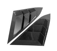 pour Civic 10e Génération 2016-2020 Berline Persiennes Vitres Latérales Arrière Type « Louvers » - Cache-Garnitures Style Carbone Accessoires Auto(Carbon Fiber Pattern)