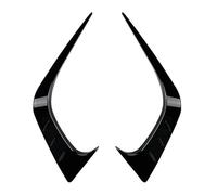 pour Civic 11e génération 2021 Lèvre Pare-Chocs Avant avec diffuseur aileron Protection ABS Noir Brillant/Aspect Carbone Spoiler Avant(Noir Brillant)