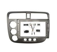 Pour Civic 2002-2005 9 Pouces Autoradio Fascias Android MP5 Lecteur Panneau Cadre 2Din Unité Principale Stéréo Tableau De Bord Couverture Façade D'autoradio Radio Cadre