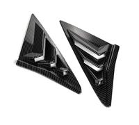 pour Civic Hatchback 2016-2021 Lunette Latérale Arrière Persiennes Volet Bouche D’aération Pare-Soleil Voiture(Fibre de Carbone)